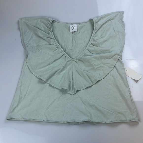 209 WST New York Ruffled Neck Top S127-29 - Picture 1 of 3